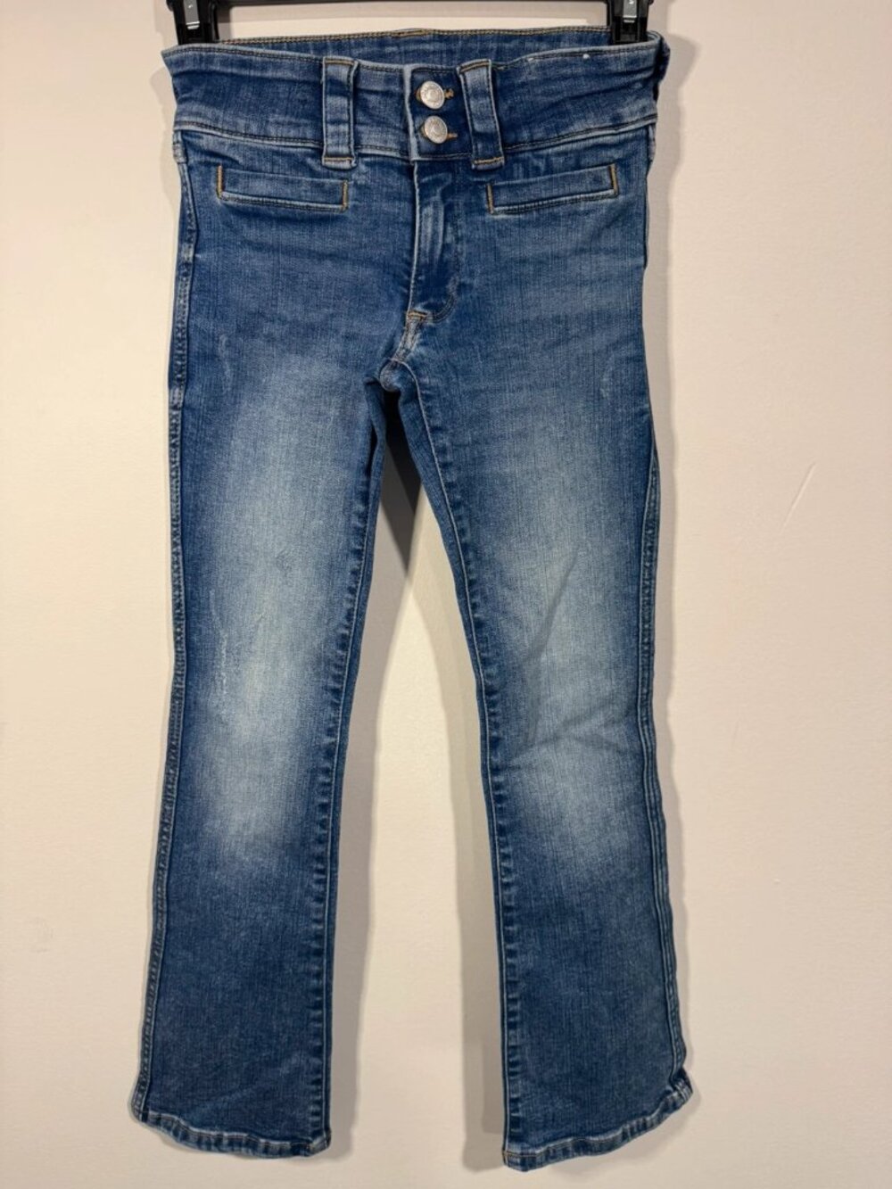 H&M Girls Bootcut Low Waist Denim Blue Jeans Size 10
